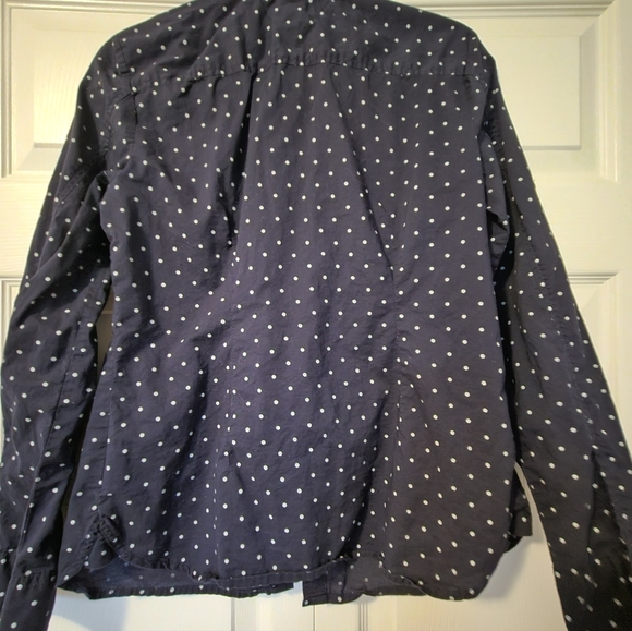 Tommy Hilfiger Dark Blue Shirt with White Dots - Picture 2 of 4